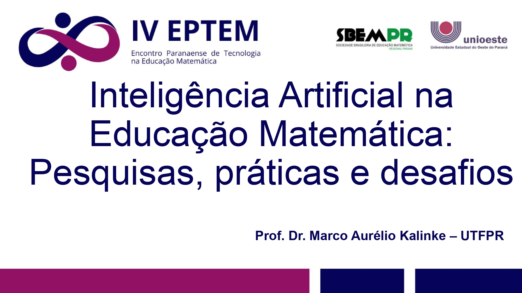 Mesa 1: Prof. Dr. Marco Aurélio Kalinke